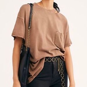 Free People We The Free Distressed Lucky Tee